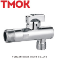 chromed plated brass toilet flush angle valve